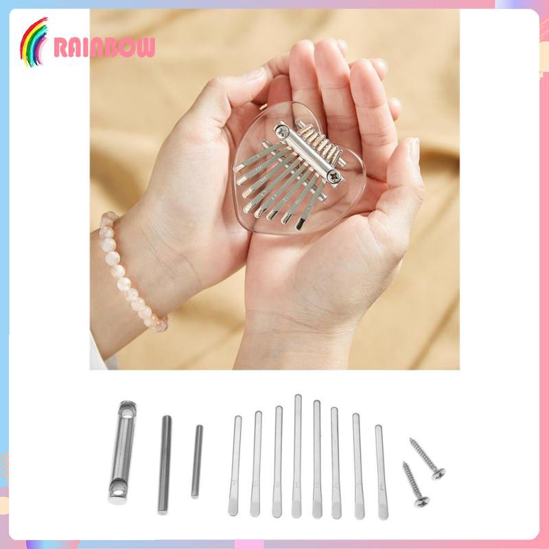 Đàn Kalimba 8 Phím Bằng Thép / w DIY Hahaha1 Dành Cho Người Mới Bắt Đầu