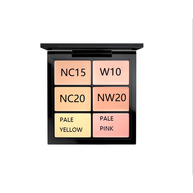 Bảng Kem Che Khuyết Điểm Mac Six Màu Sáng/Quầng Thâm Và Che Khuyết Điểm Mặt
