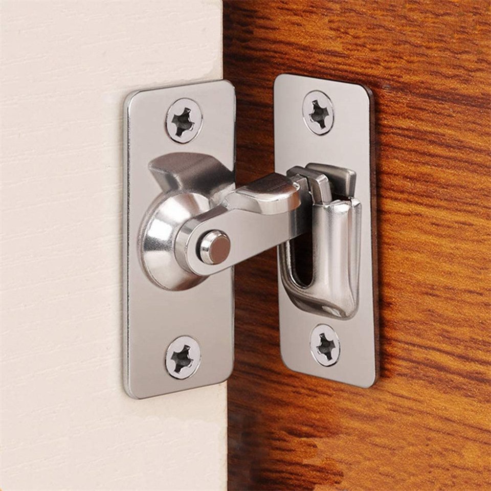 Chốt cửa Chốt 90 độ Rắn 304 Khóa bằng thép không gỉ Bảo mật Hardwar