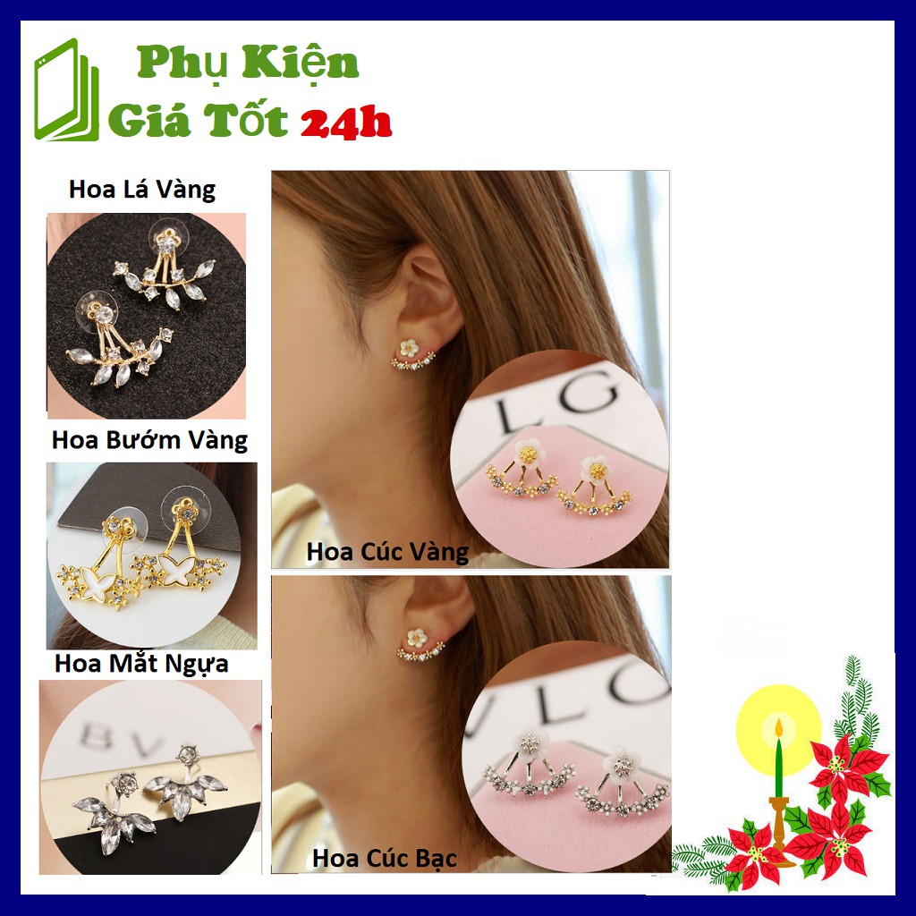 [5 Mẫu] Bông Tai Hàn Quốc - Khuyên Tai Thời Trang