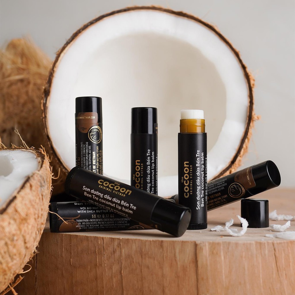 Son dưỡng dầu dừa Bến Tre COCOON Ben Tre Coconut Lip Balm 5g COCN07 | BigBuy360 - bigbuy360.vn
