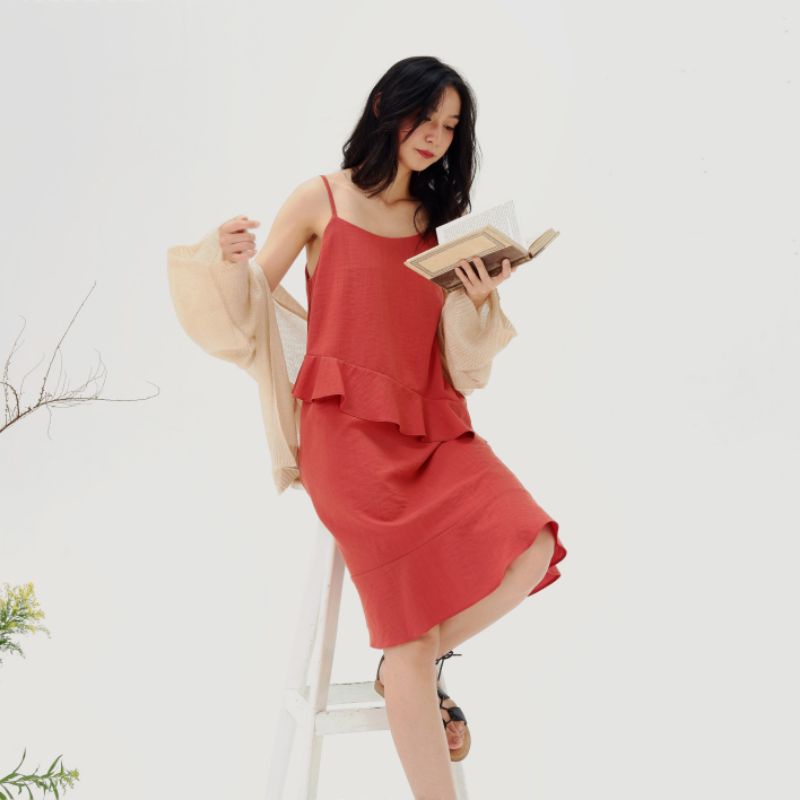 CASON - Đầm cami tầng bèo Journi