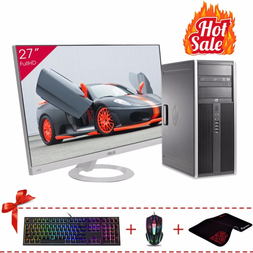 Máy tính đồng bộ HP 8300 Elite MT + Màn hình ASUS 27inch Full Viền (Core I7 3770, Ram 16GB, HDD 2TB) + Quà Tặng | BigBuy360 - bigbuy360.vn