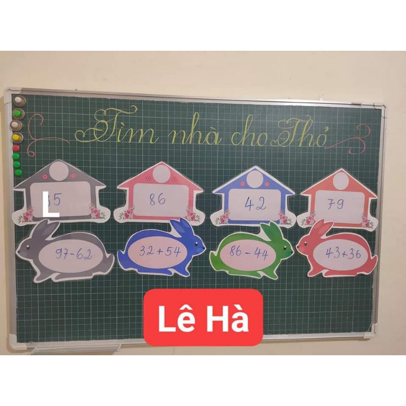 10 nhà 10 thỏ