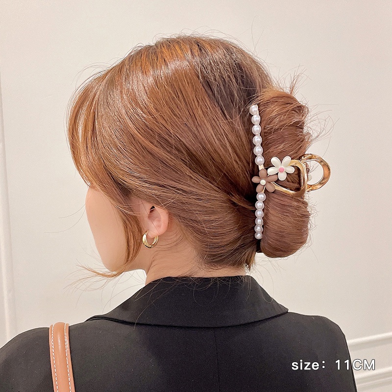 Kẹp tóc càng cua đính đá, phong cách Hàn Quốc thanh lịch, sang chảnh
