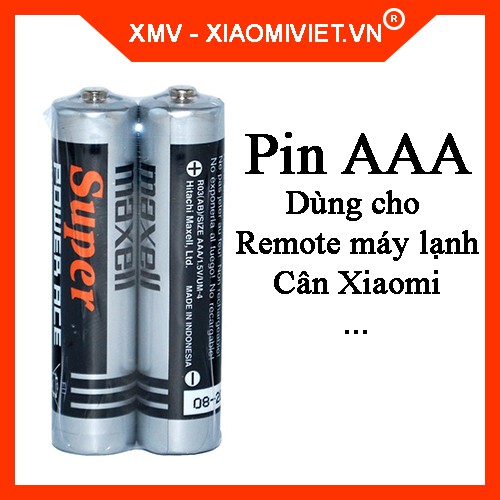Pin Maxell AAA - Dùng cho cân Xiaomi, remote máy lạnh,...