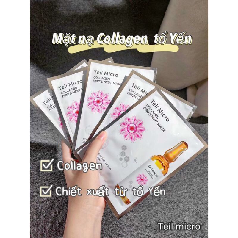 Hộp 8 Mặt Nạ Collagen Yến Teil Micro