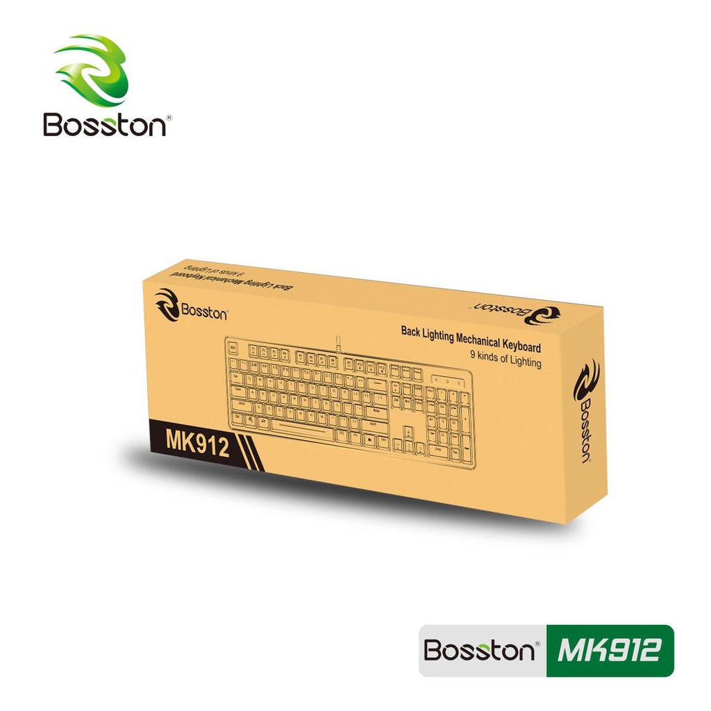 Phím cơ chuyên game Bosston MK912A led – VSP phân phối