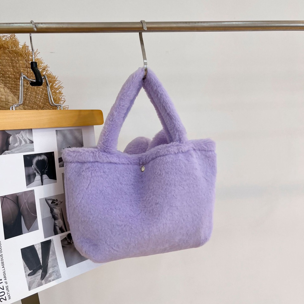 Túi gấu bông cầm tay Disney thỏ Stellalou Kuromi Melody Cinnamon hot tiktok hàng Quảng Châu có sẵn