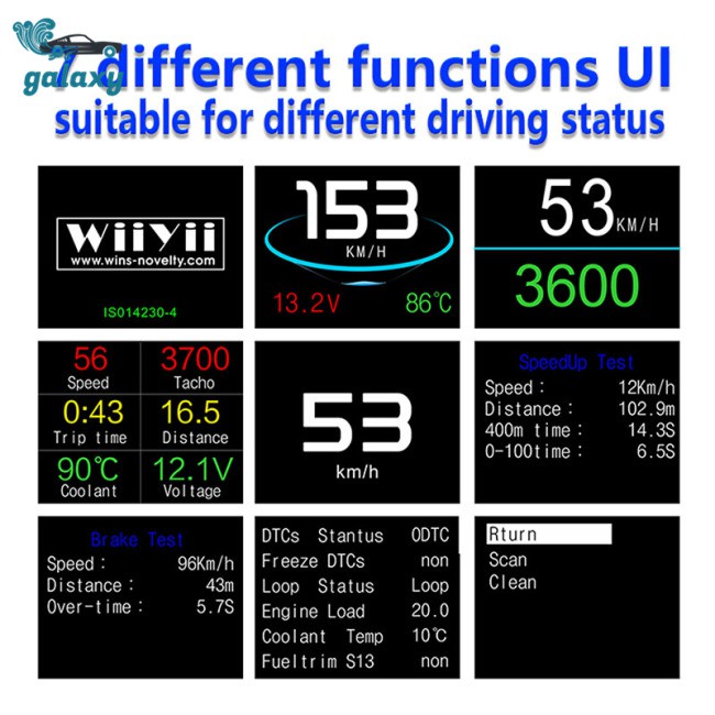 Máy chiếu hiển thị thông tin quang kỹ thuật số P10 HUD cho xe hơi