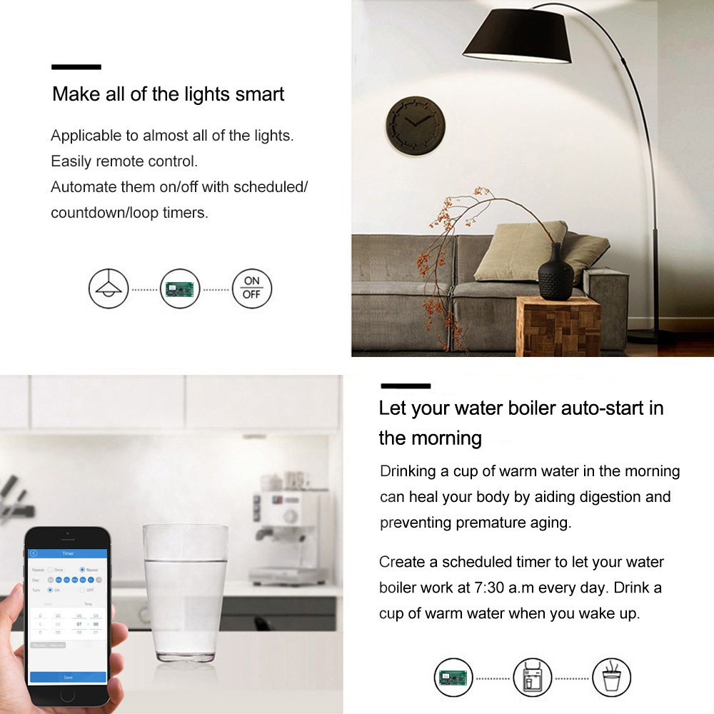 Mô đun công tắc wifi không dây Sonoff SV DC 5-24V chuyên dụng | BigBuy360 - bigbuy360.vn