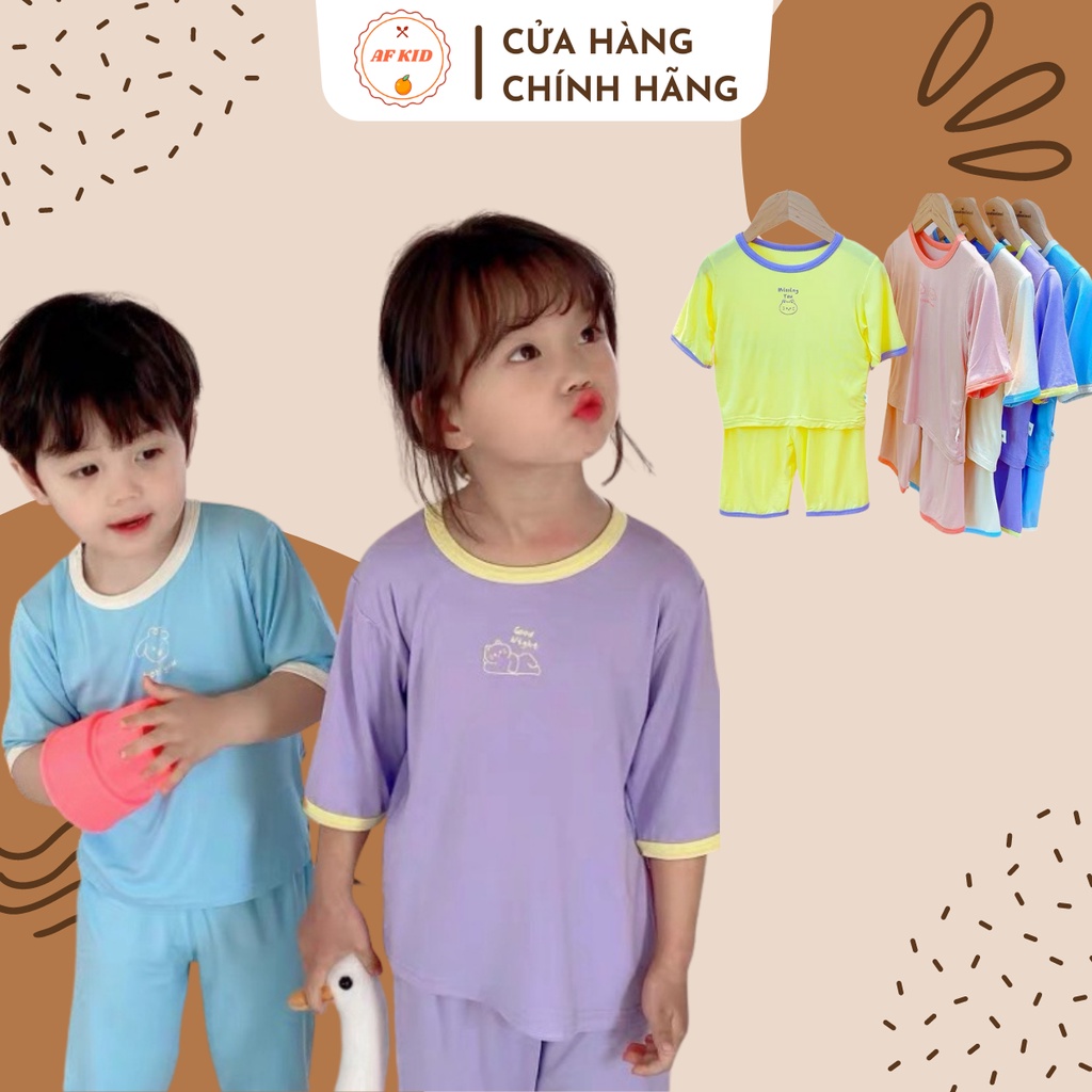 Bộ Quần Áo Trẻ Em Minky Mom Lửng Lovely Nhiều Màu Cho Bé Chất Thun Lạnh Siêu Mềm Mịn Mát