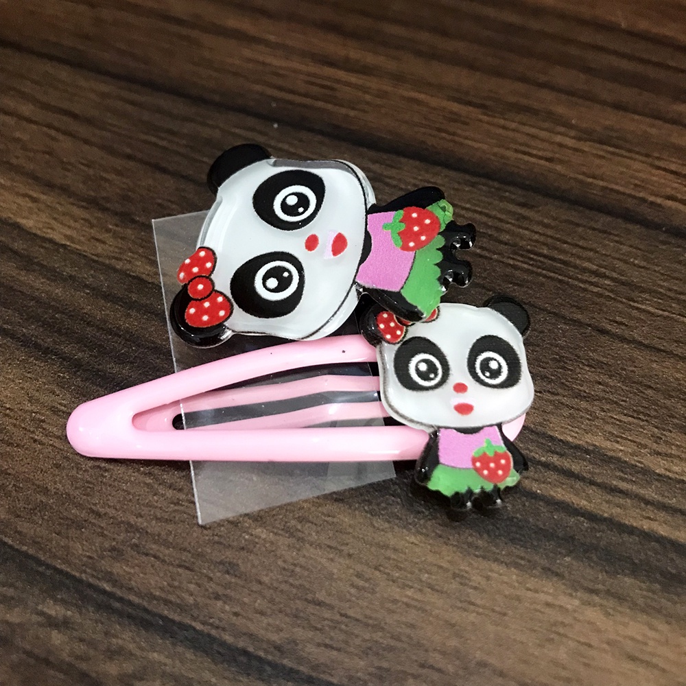 Set 2 kẹp tóc mái em bé hoạt hình kẹp bẻ, mỏ vịt DTOnline (ngẫu nhiên) JM