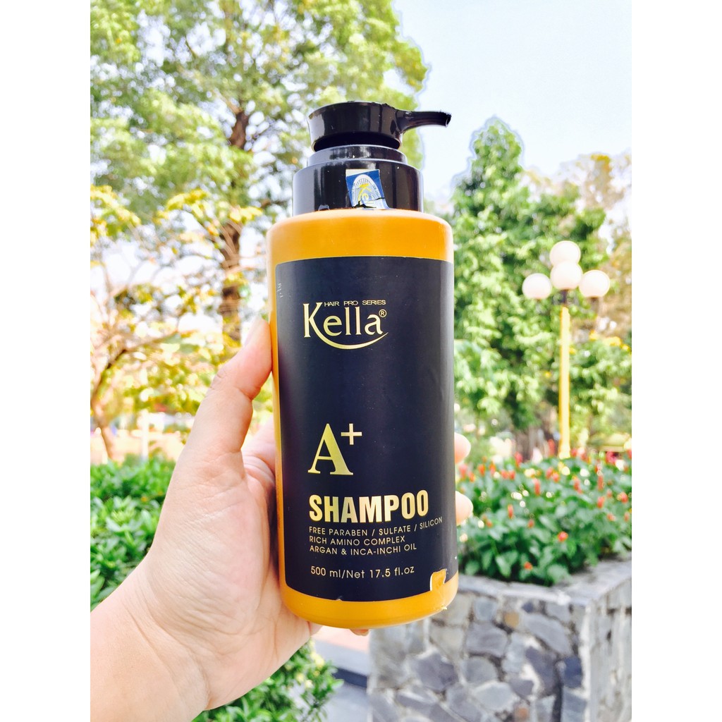 Dầu gội phục hồi Kella A+ với tinh dầu Argan và Inca-Inchi 500ml