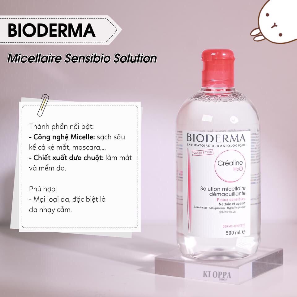 Nước tẩy trang BIODERMA Cleansing Water - 500ml