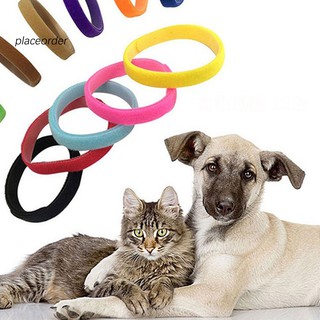 Set 12 vòng đeo cổ phân biệt chó mèo con sơ sinh nhiều màu sắc an toàn khi sử dụng