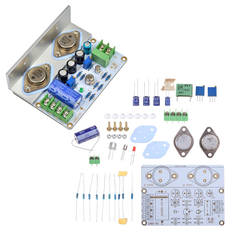 1 Bảng Mạch Khuếch Đại Âm Thanh JLH 1969 Class A Chất Lượng Cao MOT 2N3055