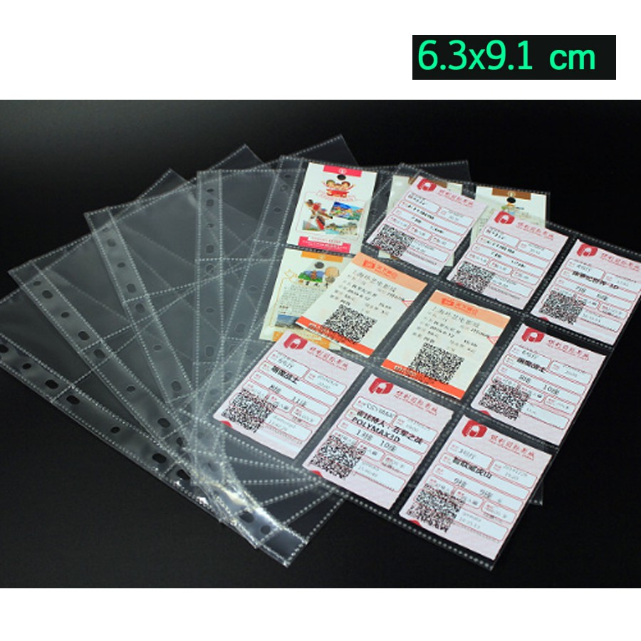 10 Sheets bìa còng trong A4 đựng card