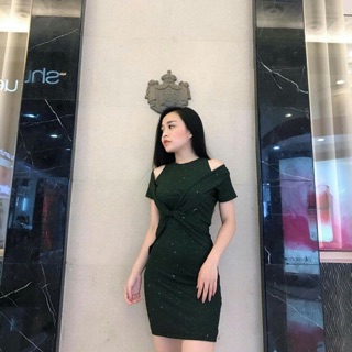 Body nhũ hở vai xoắn eo