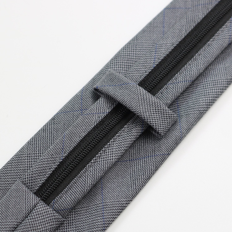 Cà Vạt Cotton 7cm Họa Tiết Kẻ Sọc Caro Phong Cách Hàn Quốc Retro 24H Không Có Khóa Kéo Cho Nam