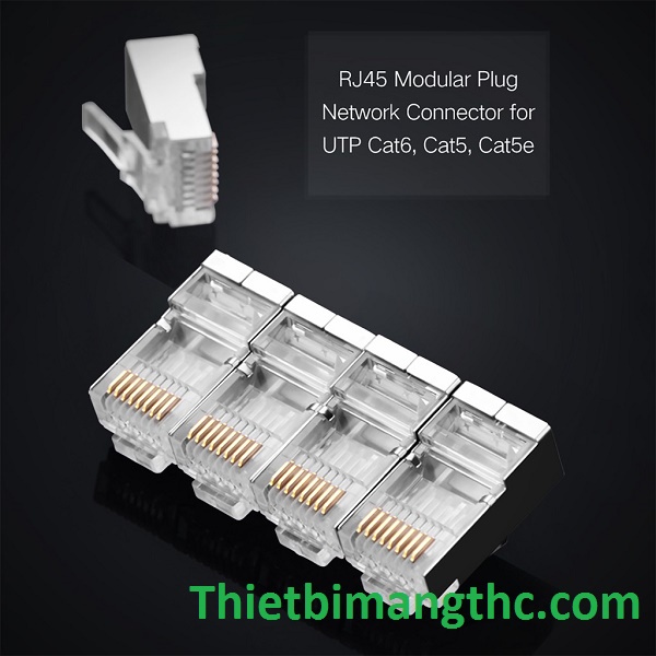 100 Hạt, Đầu bấm mạng CAT6 bọc inox UGREEN NW111 - Hàng phân phối chính hãng - Bảo hành 18 tháng