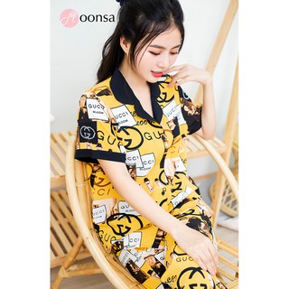 Bộ đồ ngủ lụa hàn Sắc Màu Yêu Thương [ Moonsa ]