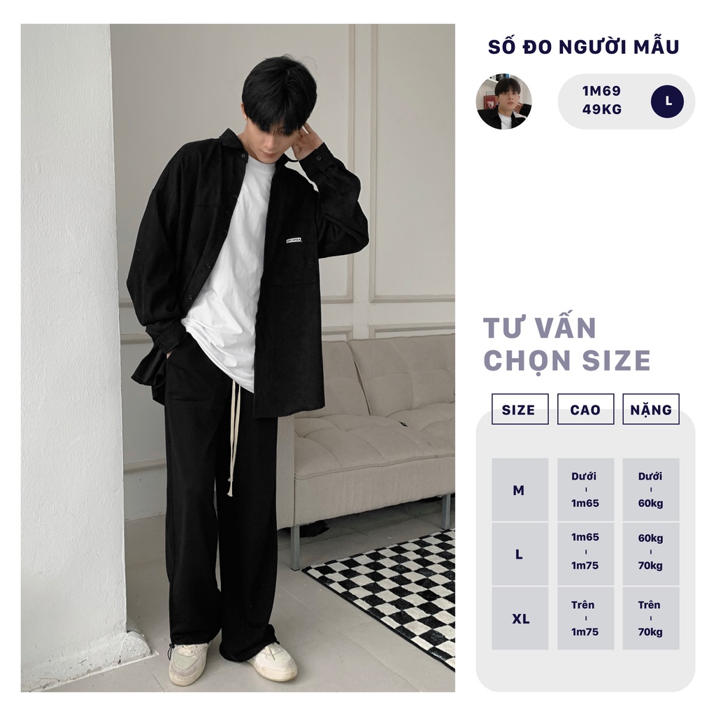 Áo Sơ Mi Local Brand Nhung Tăm Pocket City Cycle form rộng nam nữ oversize unisex | BigBuy360 - bigbuy360.vn