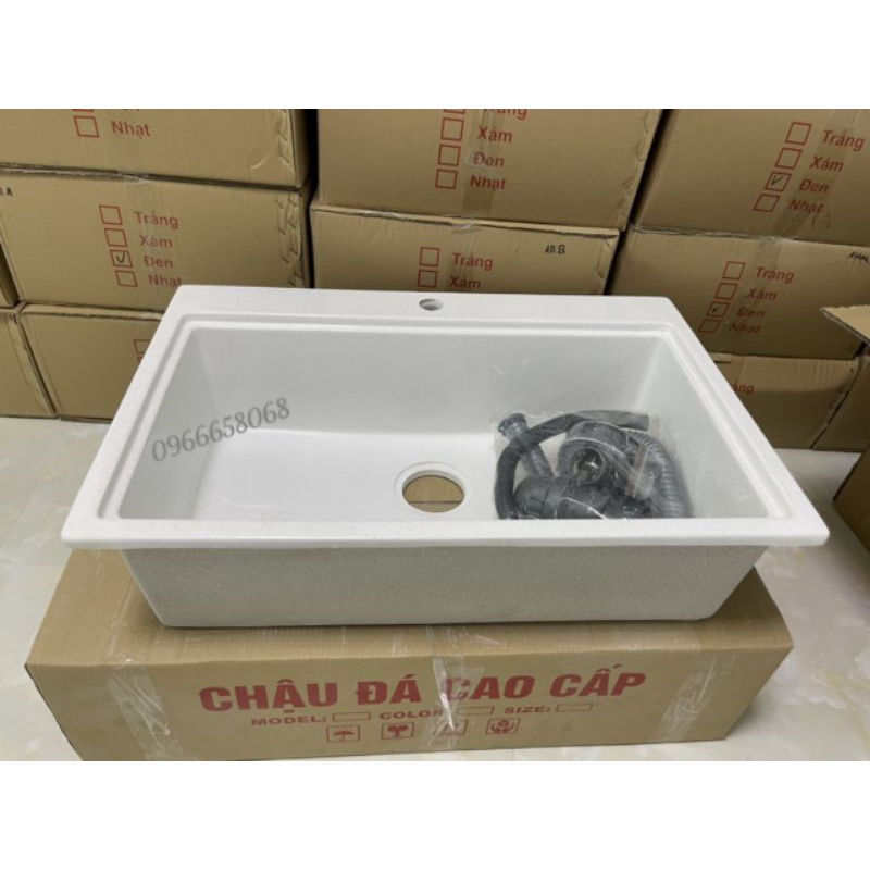 Chậu rửa chén đá nhân tạo 1 hộc