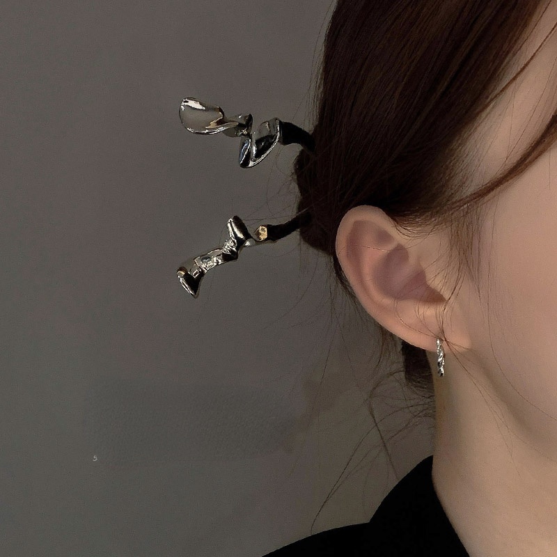 Kẹp Tóc Kim Loại Thiết Kế Đơn Giản Phong Cách Trung Hoa