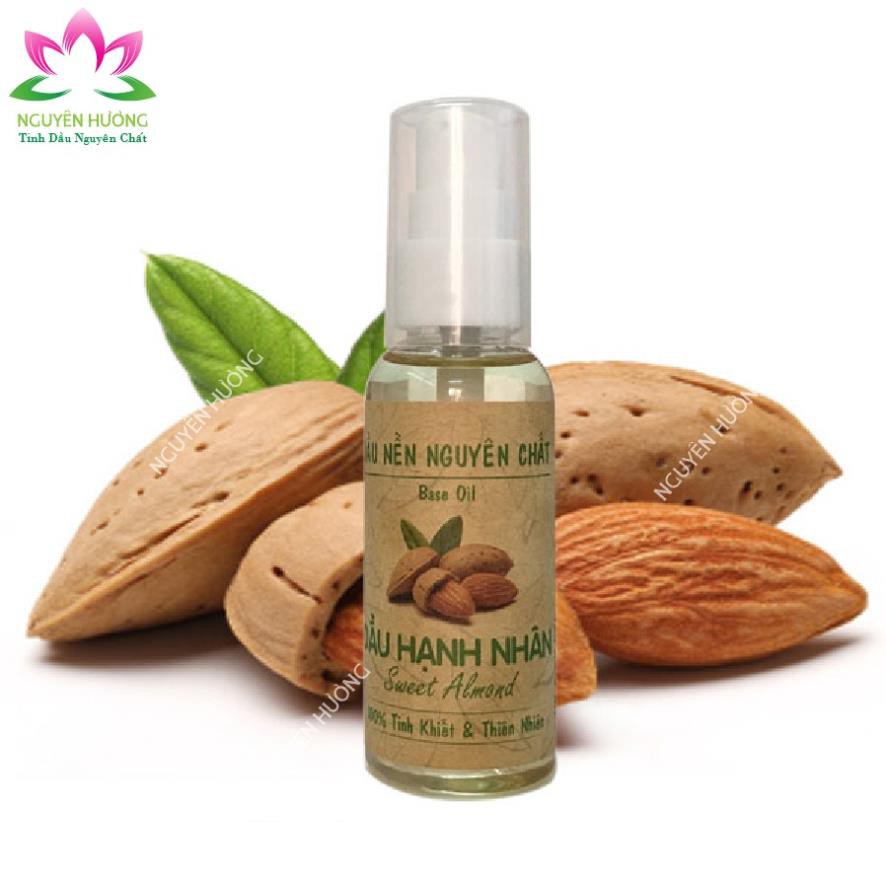 Tinh Dầu Hạnh Nhân Nguyên Chất Từ Thiên Nhiên Chai 50ml [Có kiểm định An Toàn]