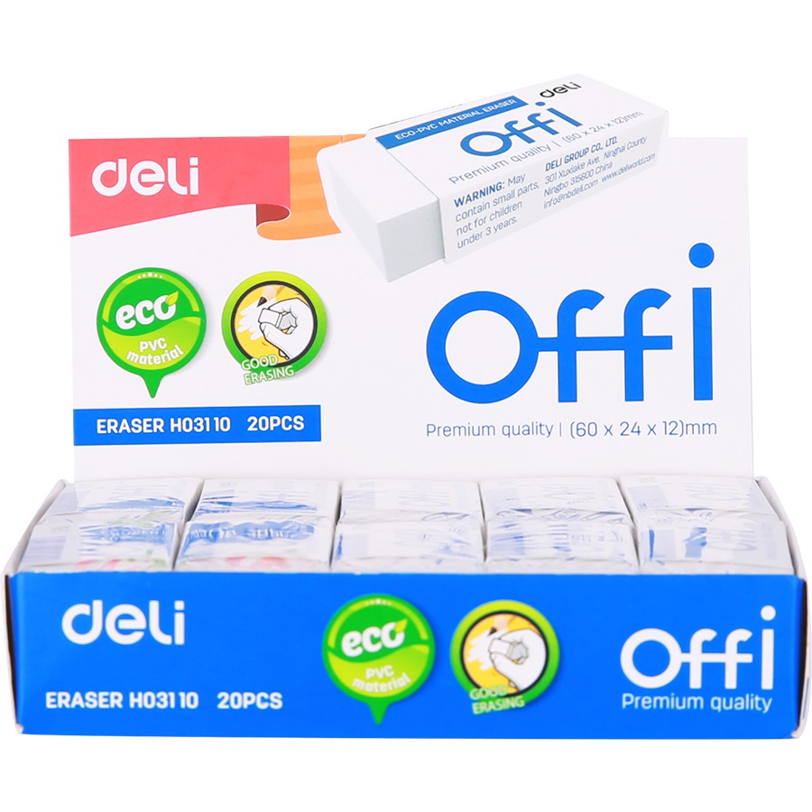 Gôm Tẩy Offi - DELI ( 1 gôm )