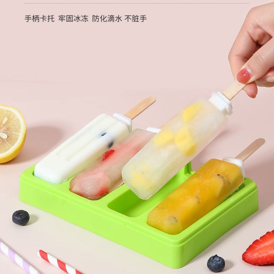 Khuôn làm kem que đông lạnh tự tại nhà để sorbet đá hộp nước khay