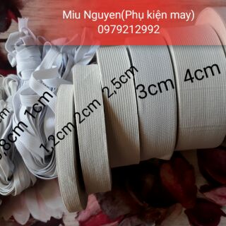 Chun quần bản 2cm cuộn 10m