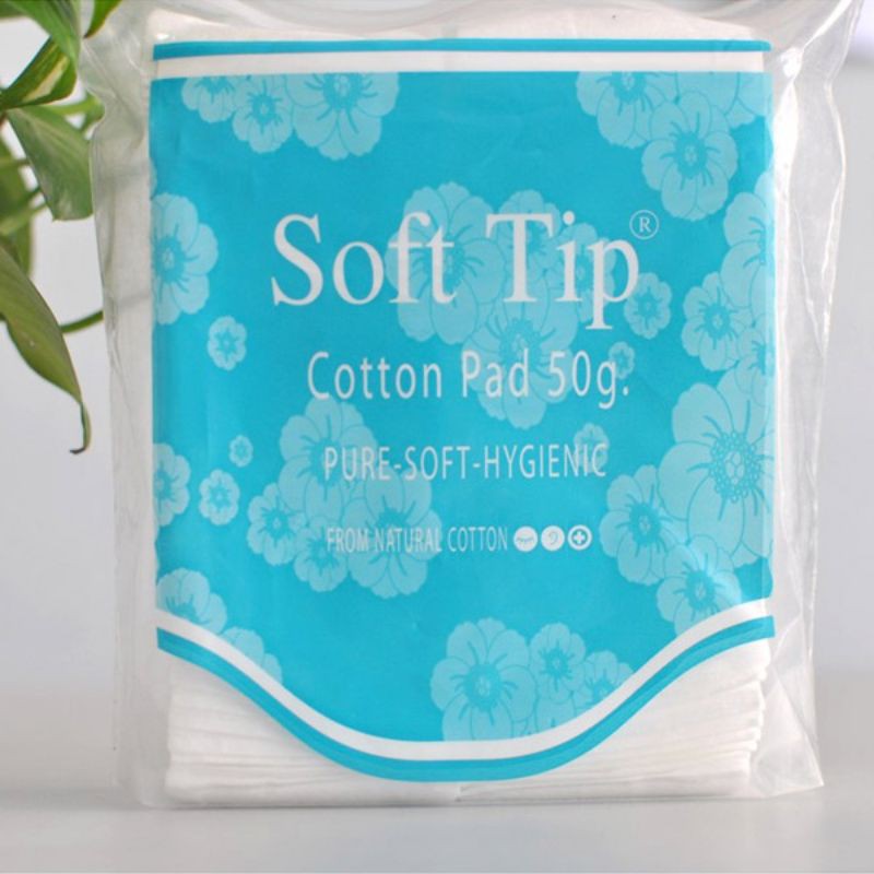 bông tẩy trang vuông softip