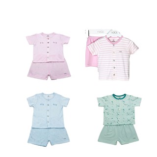 Bộ Quần Áo Trẻ Em Nous Cài Thẳng Cộc Chất Vải Nu Petit , Nu Doux Size 3-6M, 6-9M, 9-12M