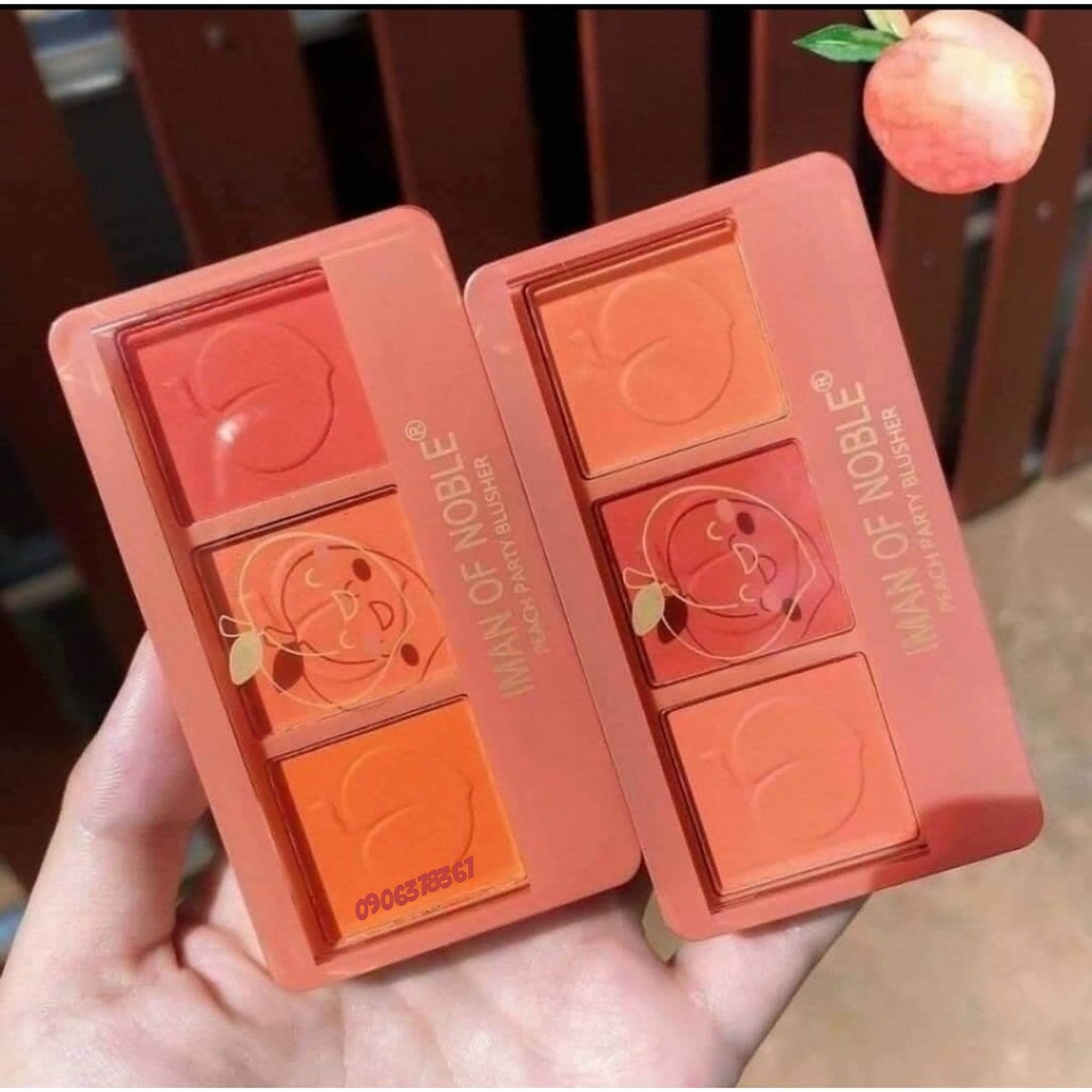 Phấn má hồng 3 ô Iman Sweet Peach