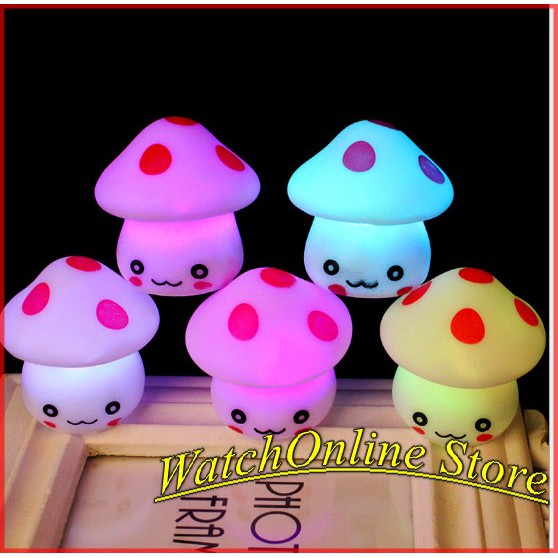 Đèn ngủ hình nấm ,Đèn Ngủ Hình Cây Nấm Lãng Mạn