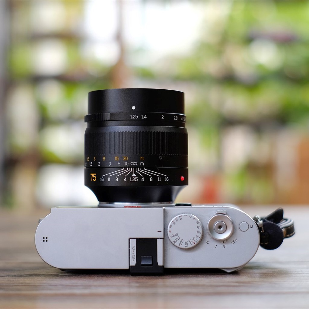 Ống kính 7Artisans 75mm F1.25 cho Leica M Có ngàm chuyển qua Nikon Z Sony Fujfilm