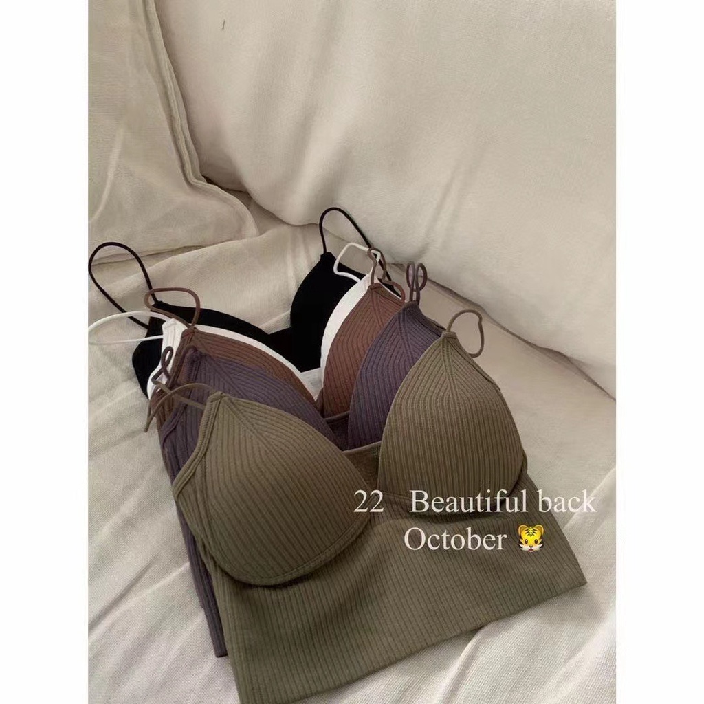 Áo bra thun tăm gân có đệm A2374 SUSTORE