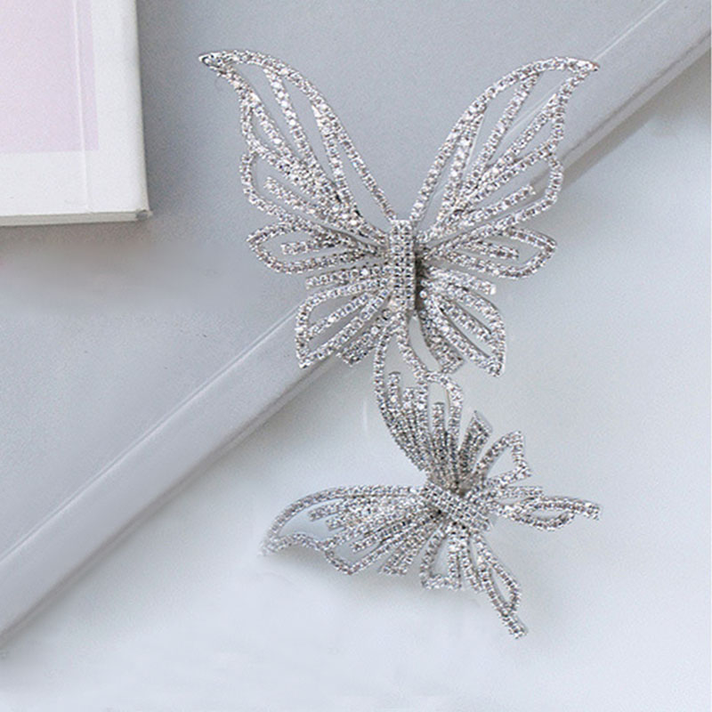 Ghim Cài Áo Hình Bướm Đính Đá Nhân Tạo Thời Trang Cho Nữ