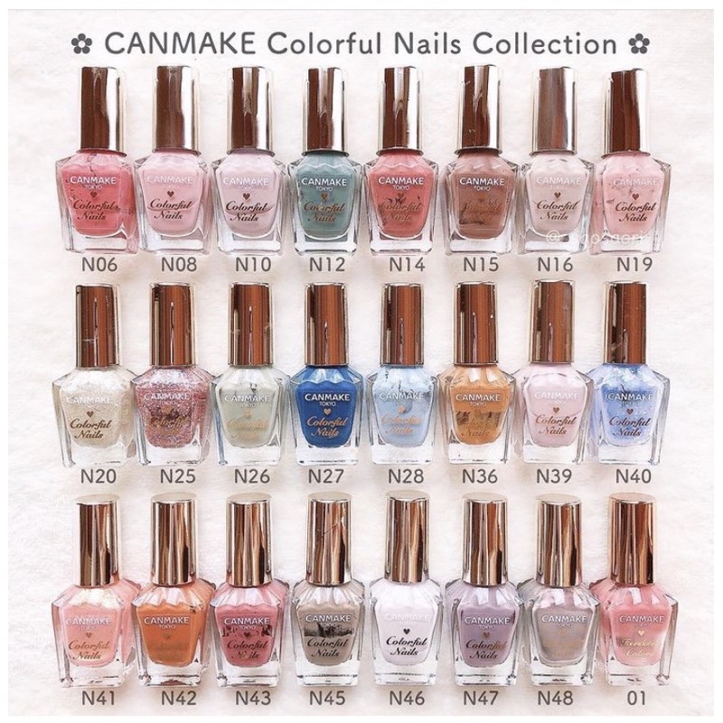 Sơn móng tay Canmake Colorful Nails đủ màu, nước rửa móng tay Canmake (hàng nội địa Nhật)