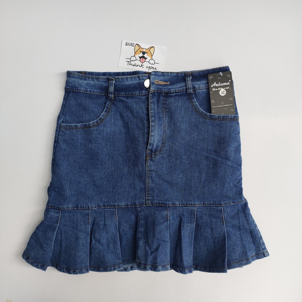 chân váy đuôi cá - chân váy jean dáng ngắn CV02 | BigBuy360 - bigbuy360.vn