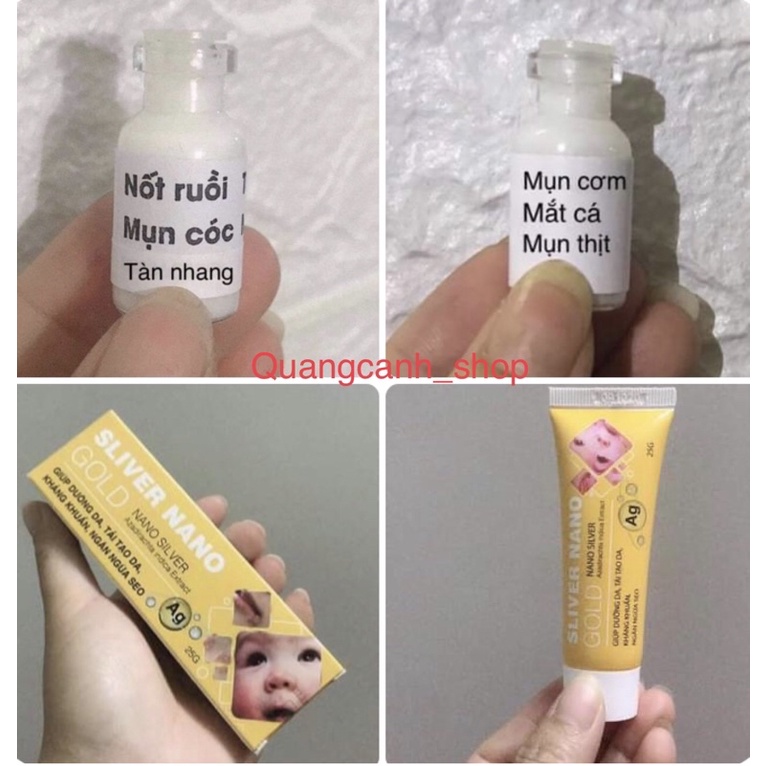 Combo tẩy nốt ruồi, tàn nhang, mụn cóc, mụn thịt + gel ngừa sẹo