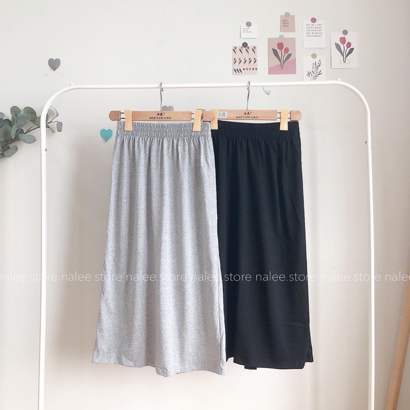 chân váy dài cotton