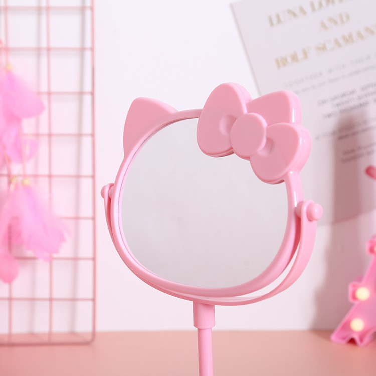 Gương đứng để bàn trang điểm hai mặt Hello Kitty siêu cute KEENGSTORE