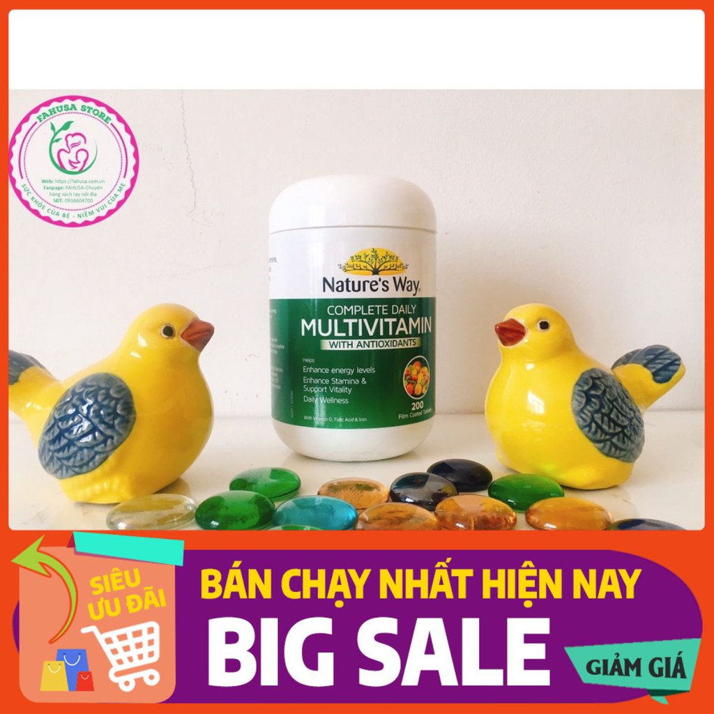 [SALES SỐC] VITAMIN TỔNG HỢP VÀ TẢO BIỂN NATURE’S WAY DATE 2023