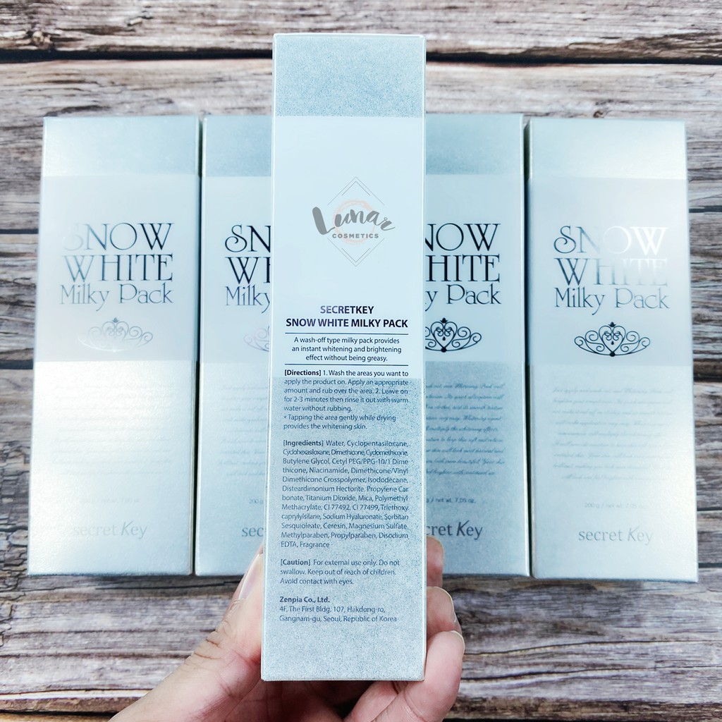 Kem Ủ Dưỡng Sáng Da Toàn Thân Secret Key Snow White Milky Pack 200ml - Make Up Body Snow White | BigBuy360 - bigbuy360.vn