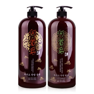 Bộ dầu gội và dầu xả thảo dược siêu mượt Organia Hasuo Herbal 1500ml x 2