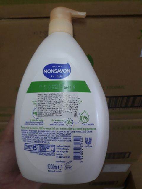 Sữa tắm Monsavon Chiết Xuất Sữa & Hoa Vani (1l)