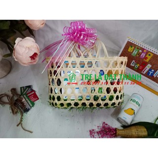 Giỏ mây tre đan đựng quà tết, giỏ tre đi chợ